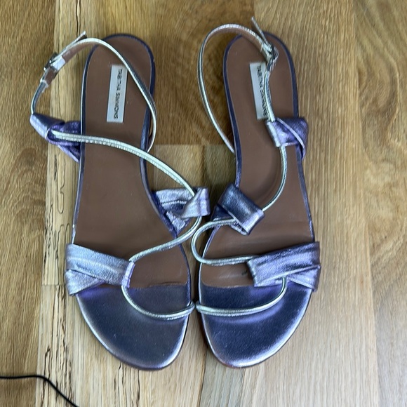 Tabitha Simmons Toni Flats Sandals 39.5 / Size 9 - Picture 1 of 5